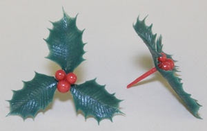Holly Triple Leaf with 3 Berries