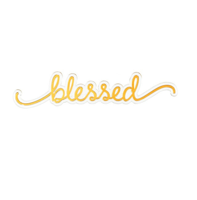 Blessed, Gold Script Layon