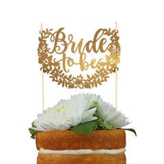 Bride To Be Cake Topper in Gold