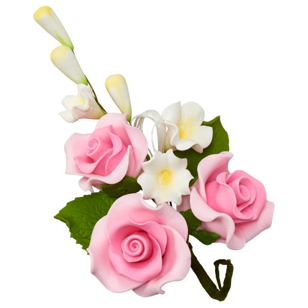 Trio Rose Spray Pink 4"