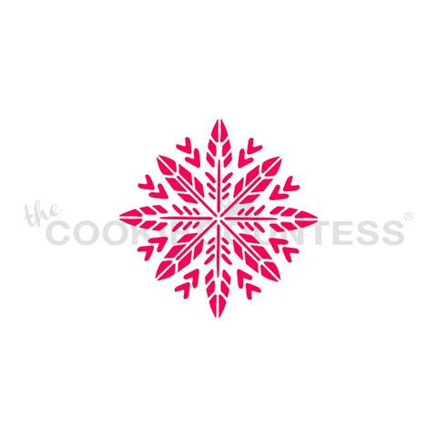 Boho Snowflake Stencil