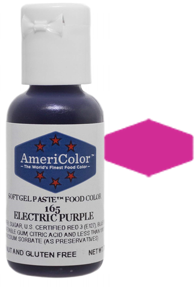 Electric Purple, Americolor Soft Gel Paste Food Color, .75oz