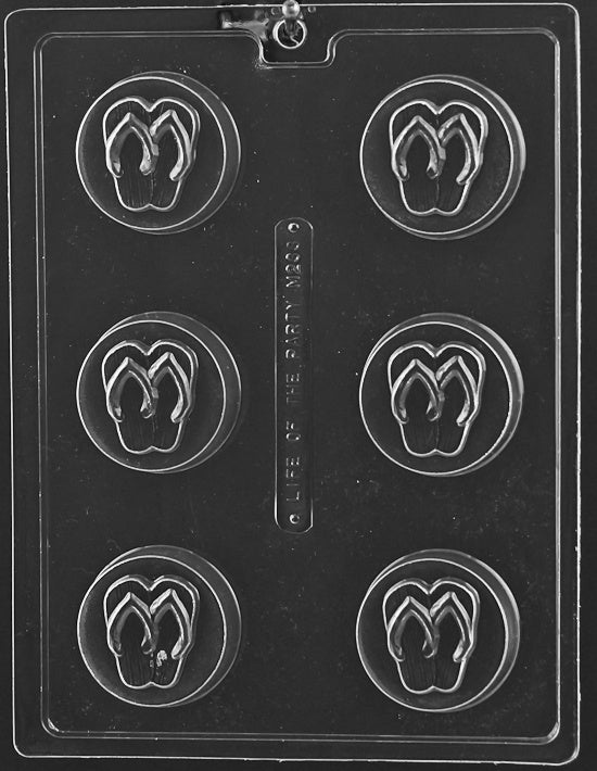 Flip Flops Chocolate Covered Cookie Mold