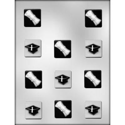Square Graduation Mints Chocolate Mold