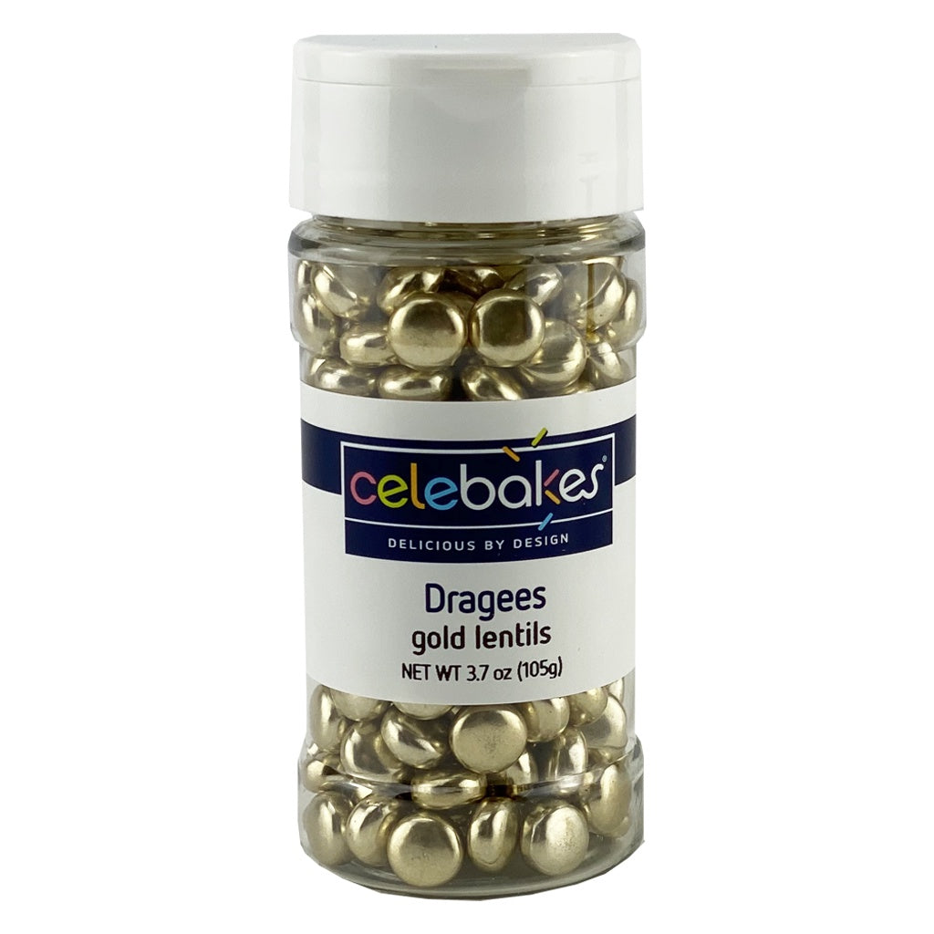 Celebakes Gold Lentil Dragees