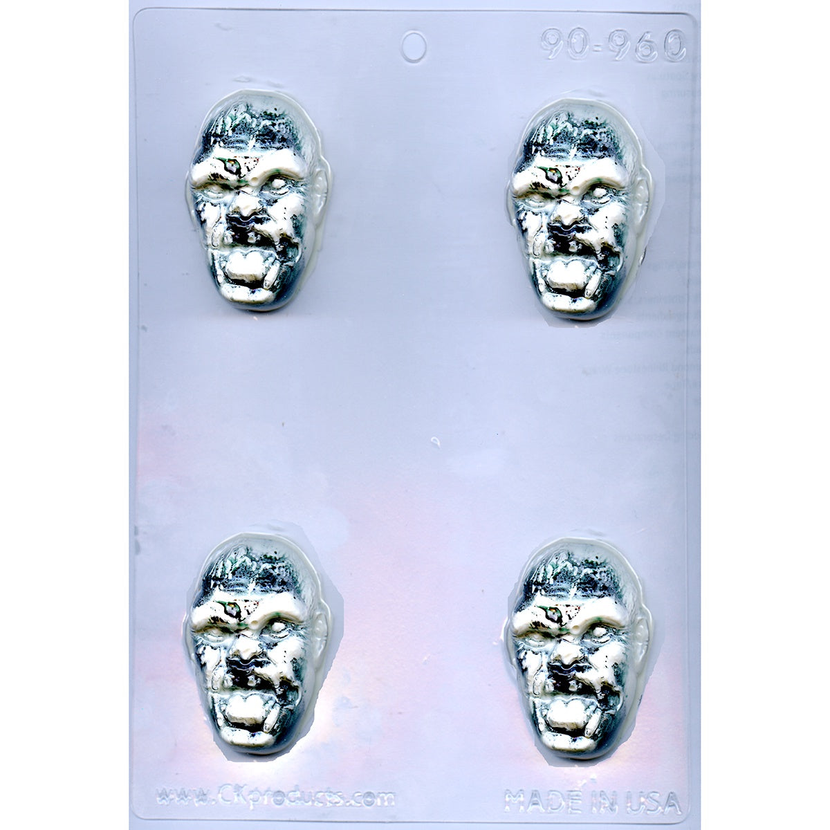 Zombie Head Chocolate Mold