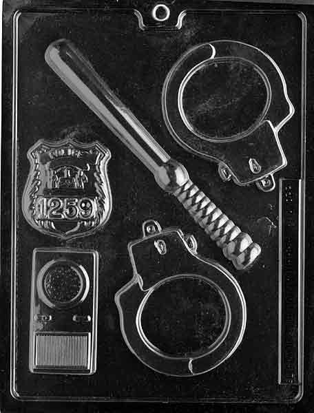 Police Tools Chocolate Mold