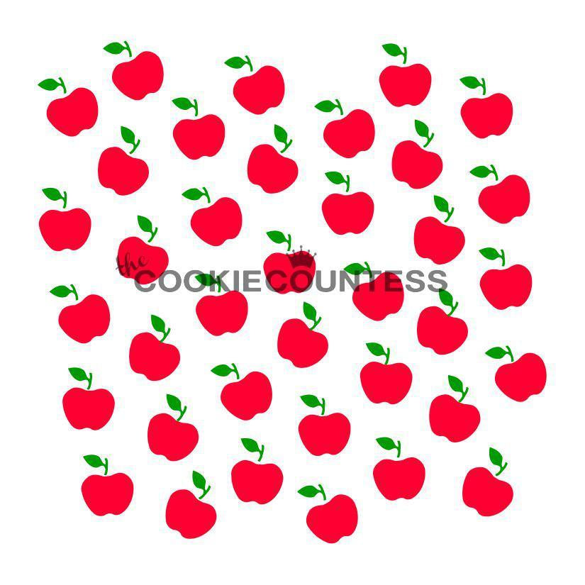 2 Piece Apples Stencil Set
