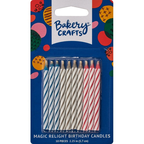 Magic Relight (trick) Spiral Candles - 10pc
