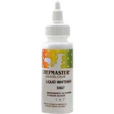 Liquid Whitener, Chefmaster Liqua-Gel Food Color, 3.5oz