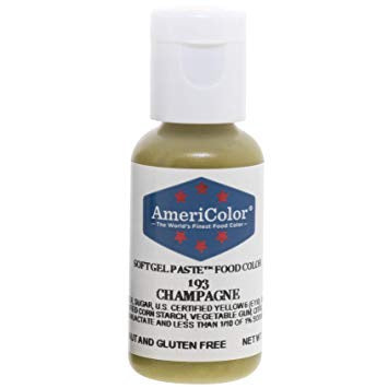 Champagne, Americolor Soft Gel Paste Food Color, .75oz