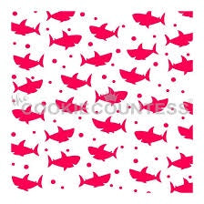 Baby Sharks Stencil