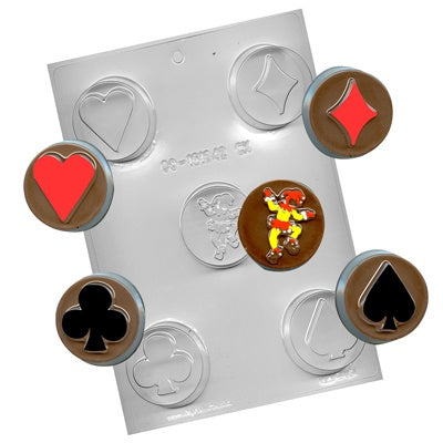 Card Suits Chocolate Covered Cookie Mold