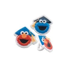 Sesame Street Graduation Cupcake Rings - 12 Rings