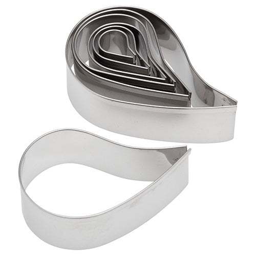 Ateco 7 Piece Plain Comma Cutter Set