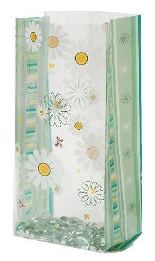 Sweet Summer Flowers Cellophane Treat Bags - 4x2.5x9.5 - 10 bags