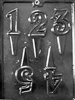 Numbers 1 to 5 Cake Toppers Chocolate Mold