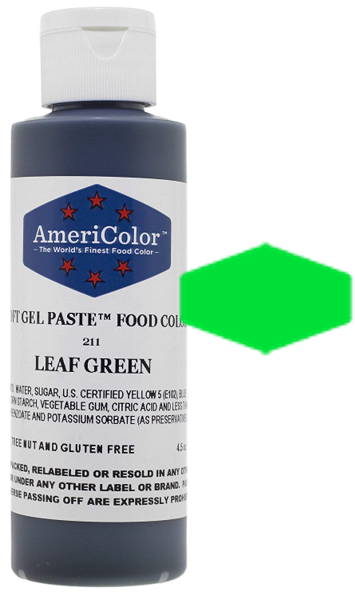 Leaf Green, Americolor Soft Gel Paste Food Color, 4.5oz