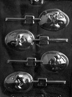 Egg Head Lollipop Chocolate Mold