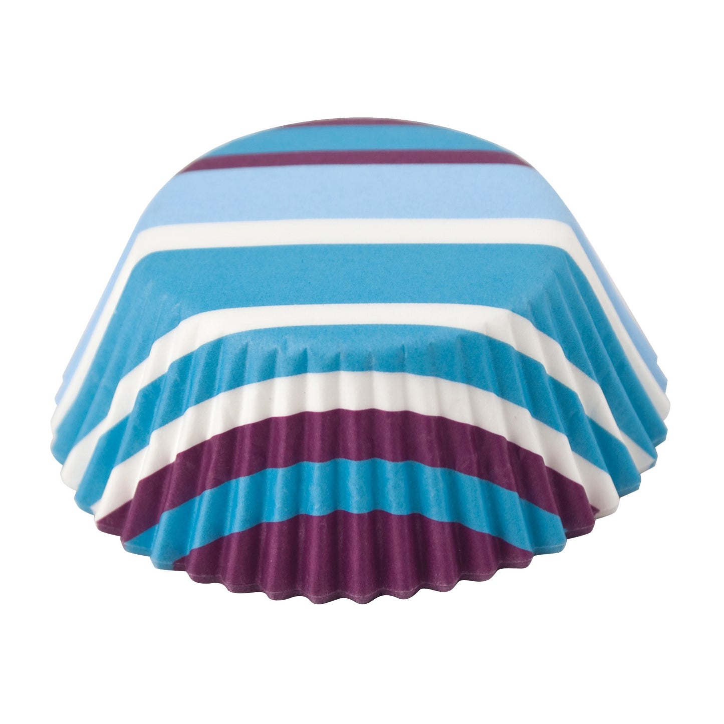 Purple & Blue Stripe Baking Cups - 50 Cupcake Liners