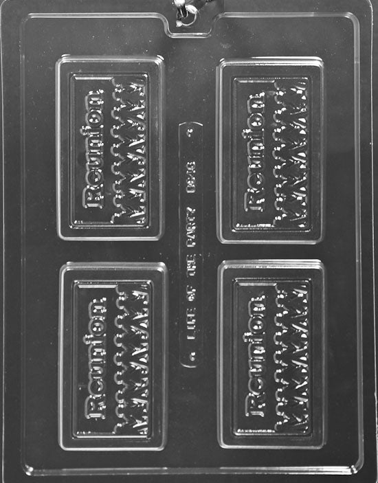 Reunion Business Card Chocolate Bar Mold