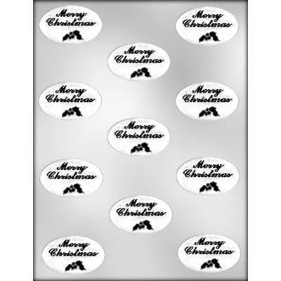 Bite Size Oval Christmas Mint Chocolate Mold