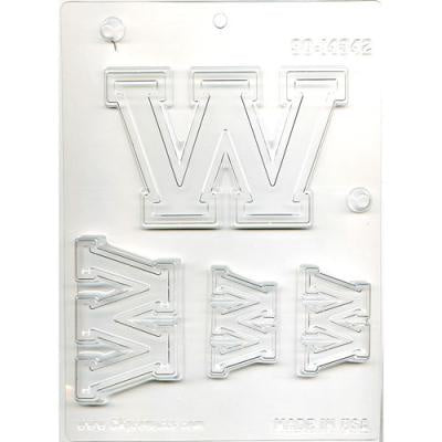 Collegiate W Chocolate Mold