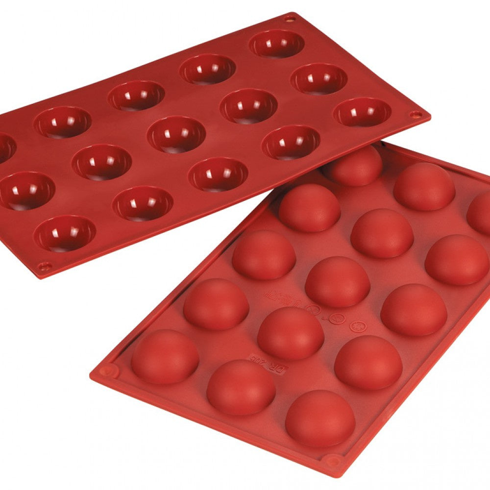 .68oz Half Sphere Silicone Baking Mold, Fat Daddio's