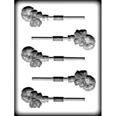 Candy Cane And Ribbon Lollipop Candy Mold