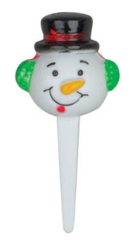 3D Snowman Cupcake Picks - 6 Picks