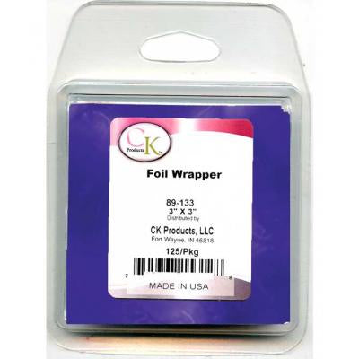 Dark Blue Foil Wrapper - 3"x3" - 125/Package