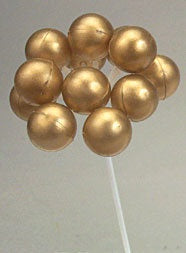 Balloon Cluster Pick - Gold