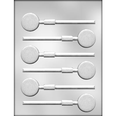1.5 Inch Diameter, Round Lollipop Hard Candy Mold