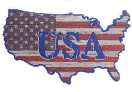 Rustic USA Flag Layon
