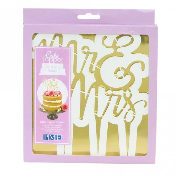 Mr & Mrs Script Cake Cutter