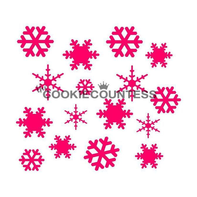 Falling Snowflakes Stencil for Cake Decorating – Confection