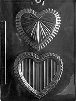 Medium Crystal Heart Box Chocolate Mold