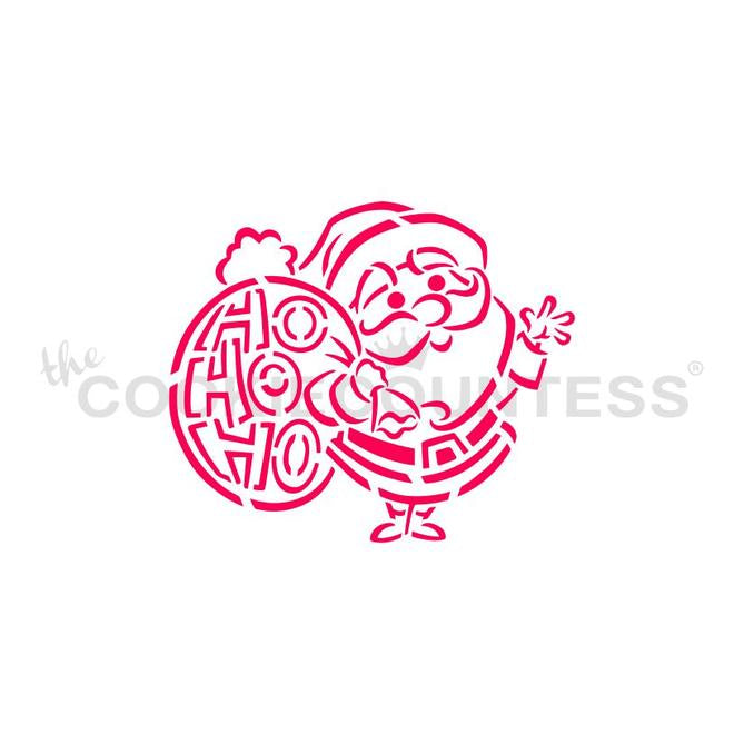 Ho Ho Ho Santa Paint Your Own Stencil