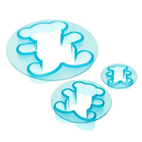 Ateco 3 Piece Teddy Bear Cutter Set