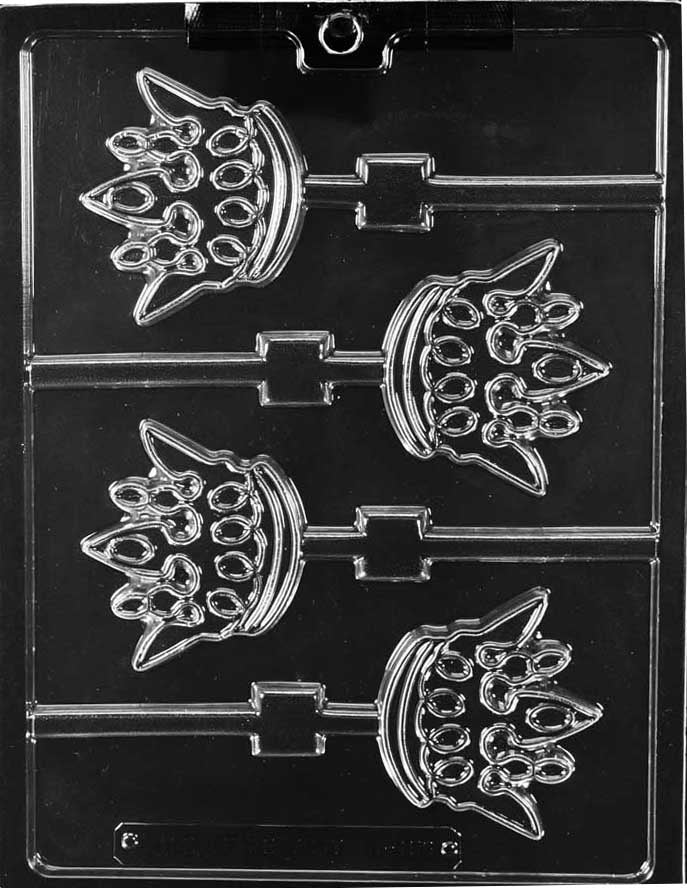 King's Crown Lollipop Chocolate Mold