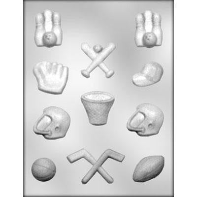 Assorted Sports Chocolate Mold