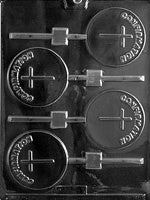 Circular Confirmation Lollipop Chocolate Mold
