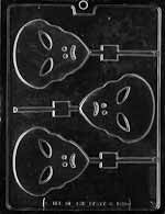 Alien Head Lollipop Chocolate Mold