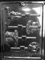 Western Theme Lollipop Chocolate Mold