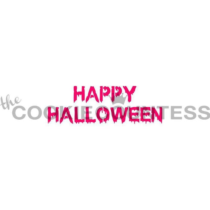 Happy Halloween Dripping Stencil