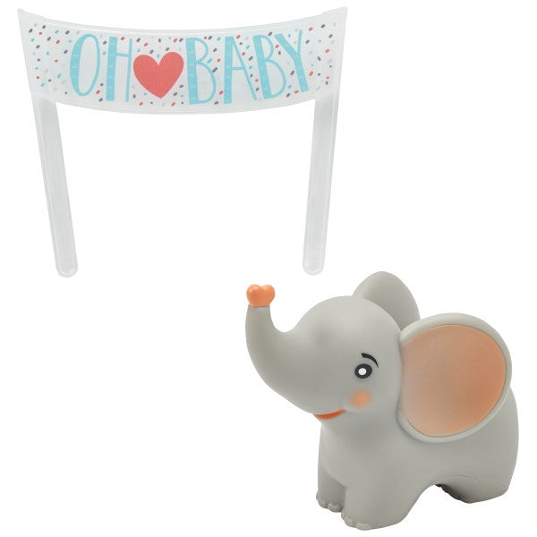 Oh Baby Elephant Cake Topper