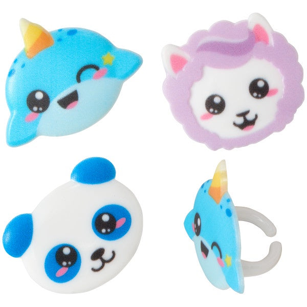 Kawaii Characters - 12 Rings