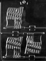 American Flag Chocolate Lollipop Chocolate Mold