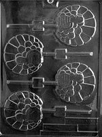 Fancy Turkey Lollipop Chocolate Mold