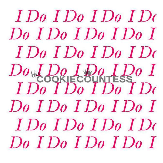I Do Repeat Stencil